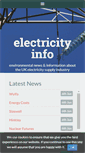 Mobile Screenshot of electricityinfo.org